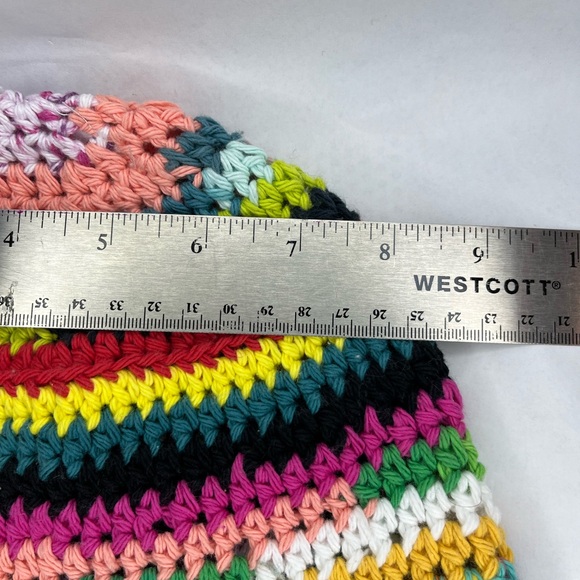 Crochet bucket hat crochet 100% cotton multicolor washable dryable granny sq - Picture 7 of 13